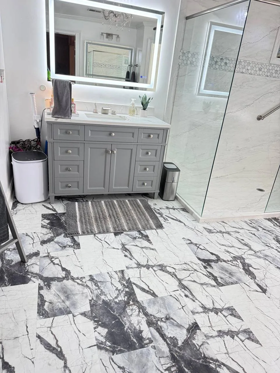 A bathroom cleaned and sanitized by the Nexo Cleaning Services team