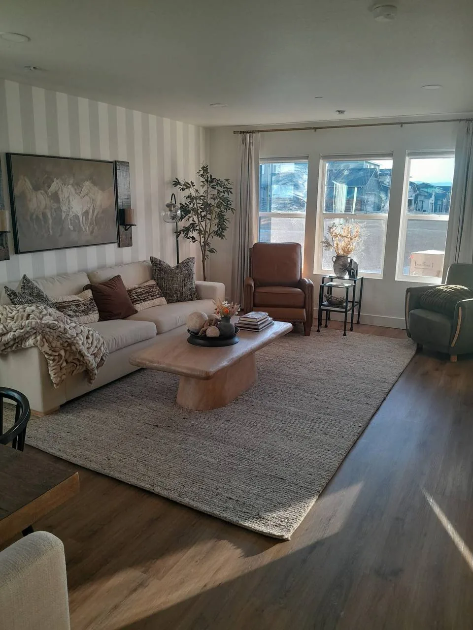 A living room cleaned by Nexo Cleaning Services