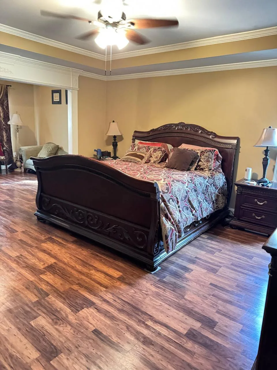 A bedroom cleaned by the Nexo Cleaning Services team
