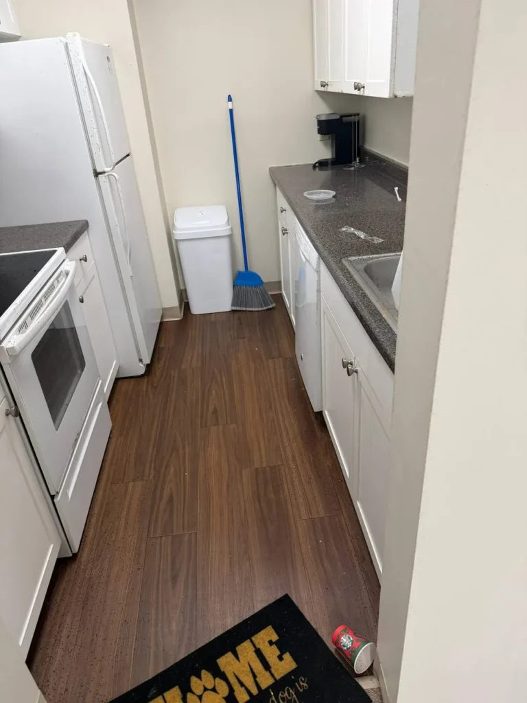 A kitchen cleaned by the Nexo Cleaning Services team