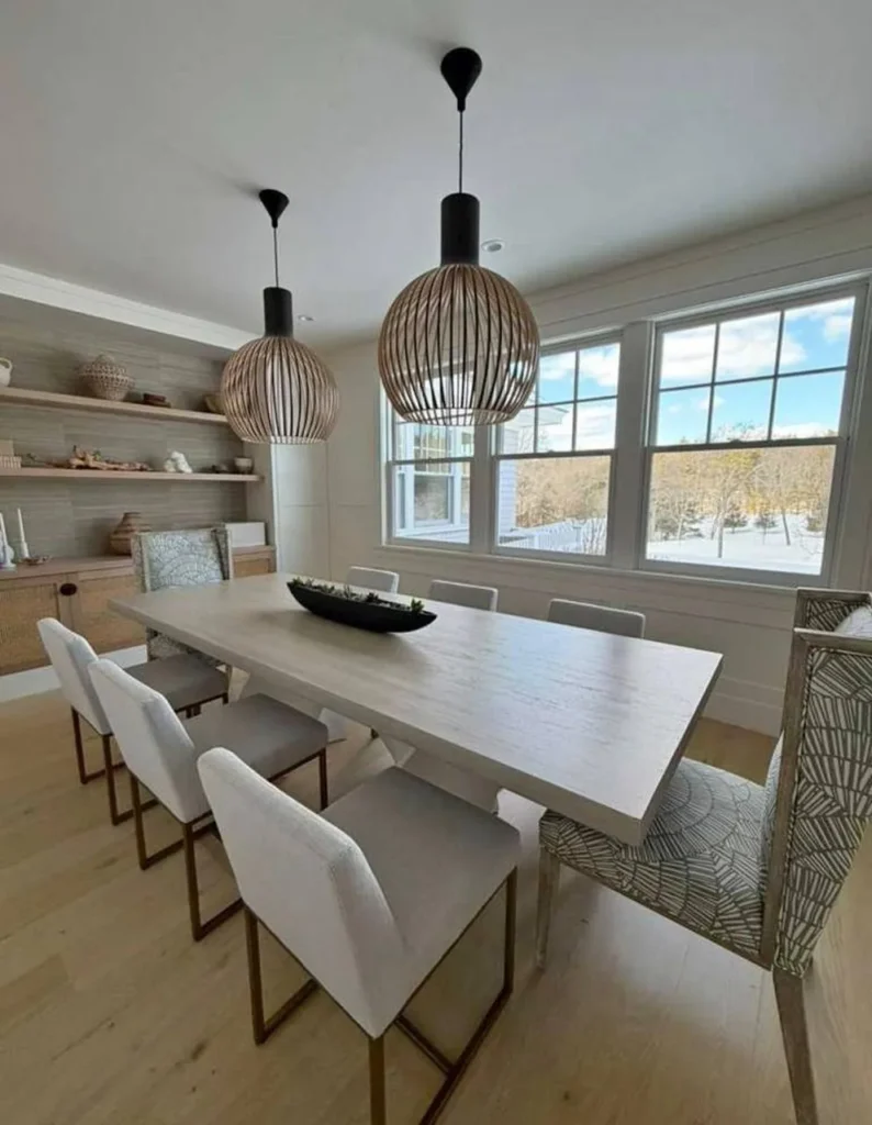 A dining room cleaned by the Nexo Cleaning Services team